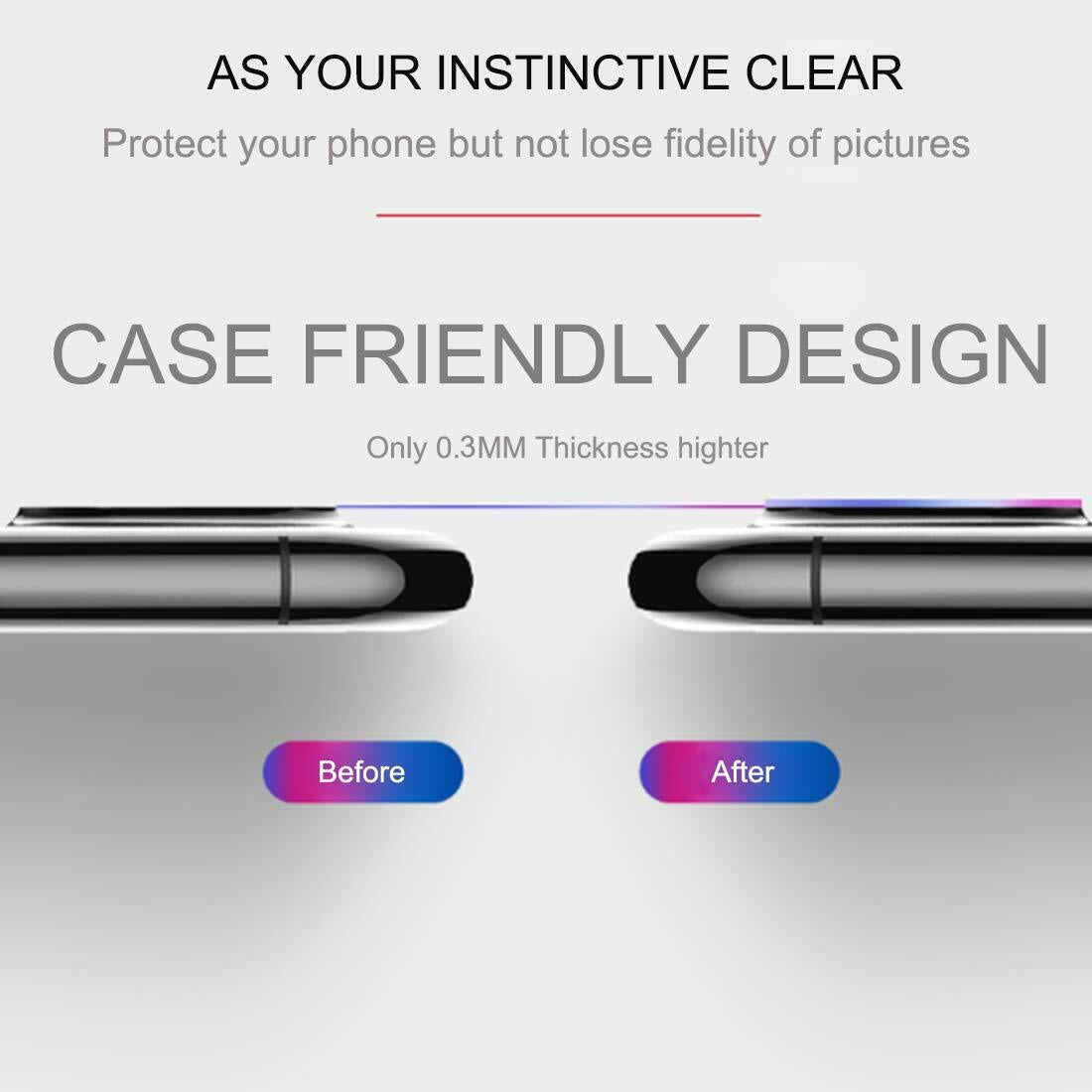 For Iphone 15 14 13 12 11 Pro Max Tempered Glass Camera Lens Cover Protector