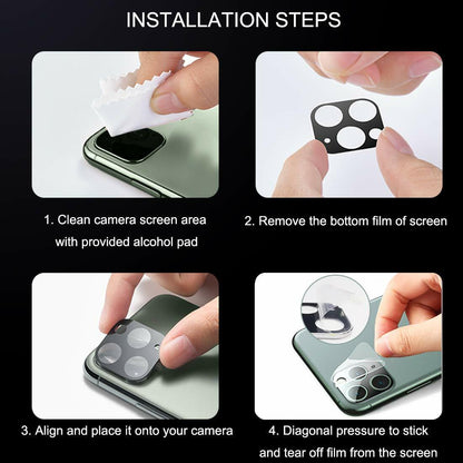 For Iphone 15 14 13 12 11 Pro Max Tempered Glass Camera Lens Cover Protector